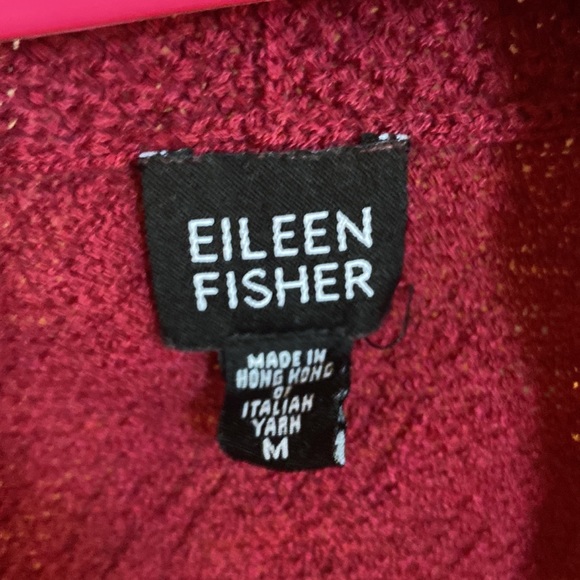 Eileen Fisher medium maroon cardigan - Picture 2 of 5